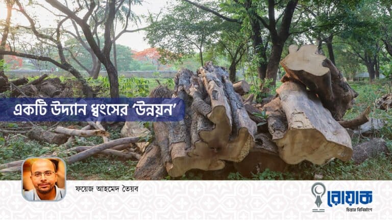 একটি উদ্যান ধ্বংসের ‘উন্নয়ন’